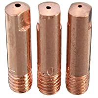 MASUNN 10 Piezas Mb-15Ak M6 Mig-mag Antorcha De Soldadura Punta De Contacto Boquilla De Gas 0-8-1.0-1-2 mm-0-8 mm